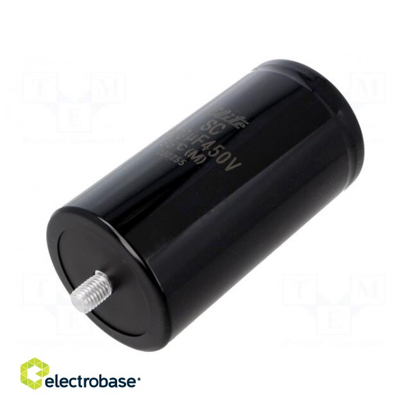 Capacitor: electrolytic | 6800uF | 450VDC | ±-20% | M5 | 2000h | -25÷85°C paveikslėlis 1