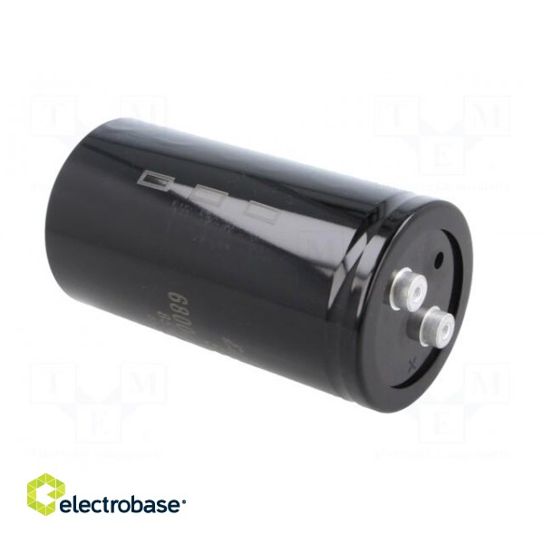 Capacitor: electrolytic | 6800uF | 450VDC | ±-20% | M5 | 2000h | -25÷85°C paveikslėlis 4