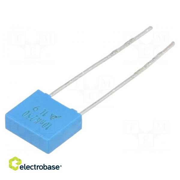 Capacitor: polyester | 10nF | 160VAC | 250VDC | Pitch: 5mm | ±10%
