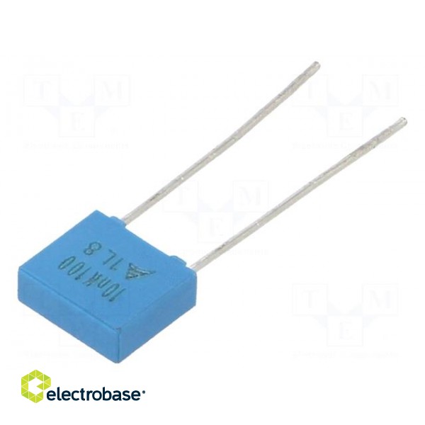 Capacitor: polyester | 10nF | 63VAC | 100VDC | Pitch: 5mm | ±10%