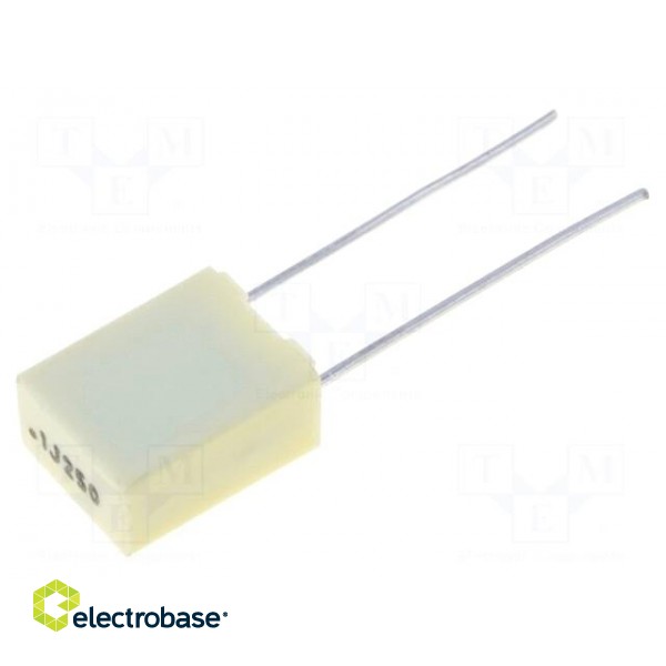 Capacitor: polyester | 100nF | 140VAC | 250VDC | 5mm | ±5% | -55÷105°C