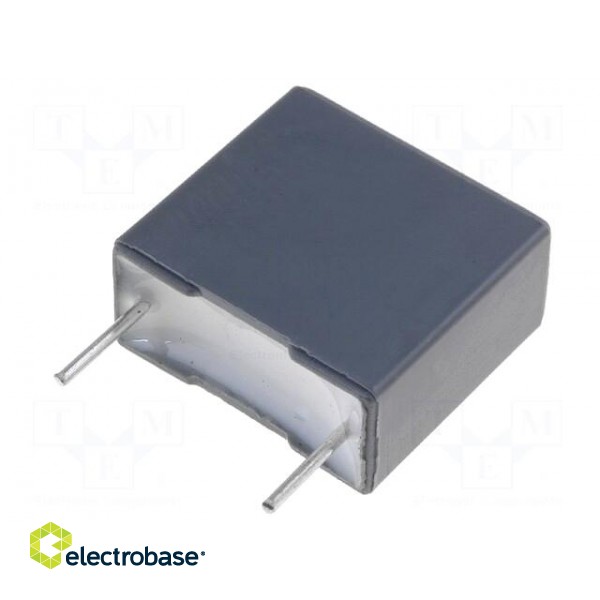 Capacitor: polyester | 100nF | 200VAC | 400VDC | 10mm | ±10% | 13x5x11mm