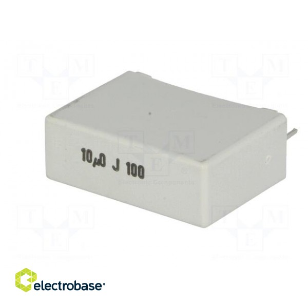 Capacitor: polyester | 10uF | 63VAC | 100VDC | Pitch: 27.5mm | ±5% image 2