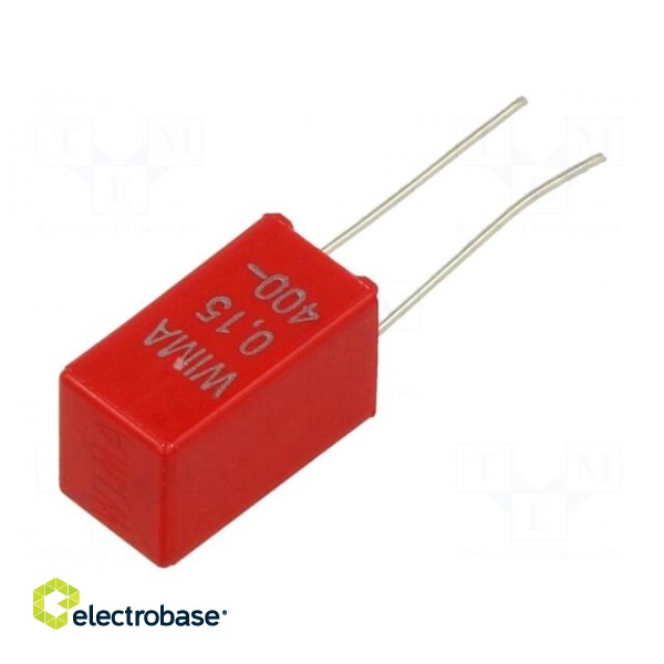 Capacitor: polyester | 150nF | 200VAC | 400VDC | 5mm | ±10% | -55÷100°C