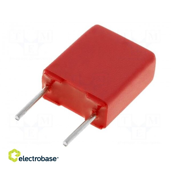 Capacitor: polyester | 220nF | 63VAC | 100VDC | Pitch: 5mm | ±10%