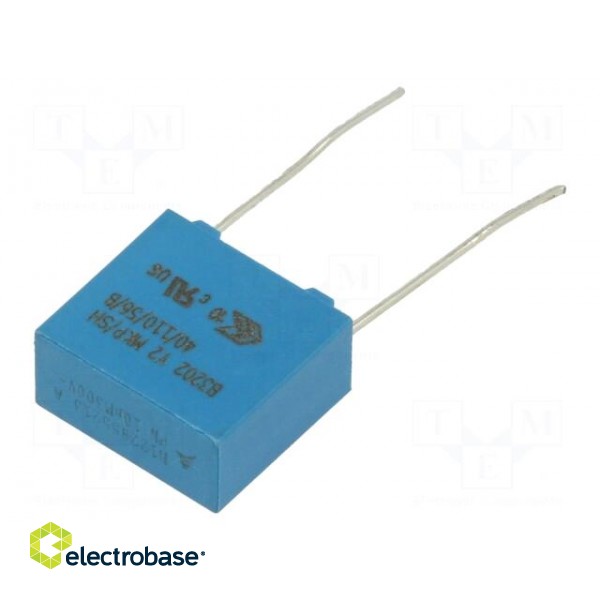 Capacitor: polypropylene | Y2 | 10nF | 13x12x6mm | THT | ±20% | 10mm