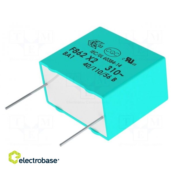 Capacitor: polypropylene | X2 | 3.3uF | 31.5x19x29mm | THT | ±10%