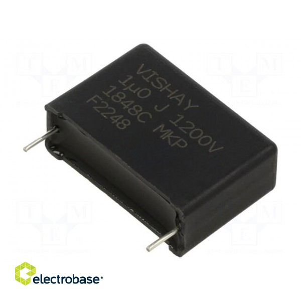 Capacitor: polypropylene | 1uF | 11x21x32mm | ±5% | 27.5mm | -40÷105°C