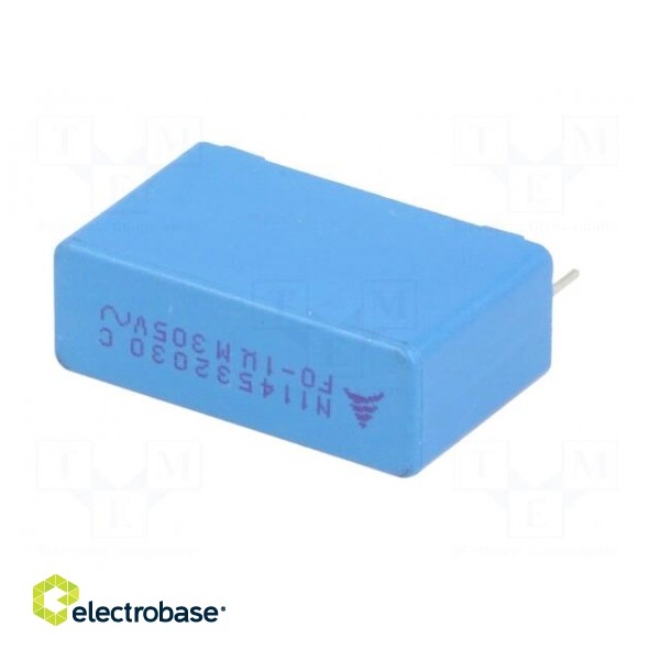 Capacitor: polypropylene | X2 | 1uF | 27.5mm | ±20% | 11x19x31.5mm image 6