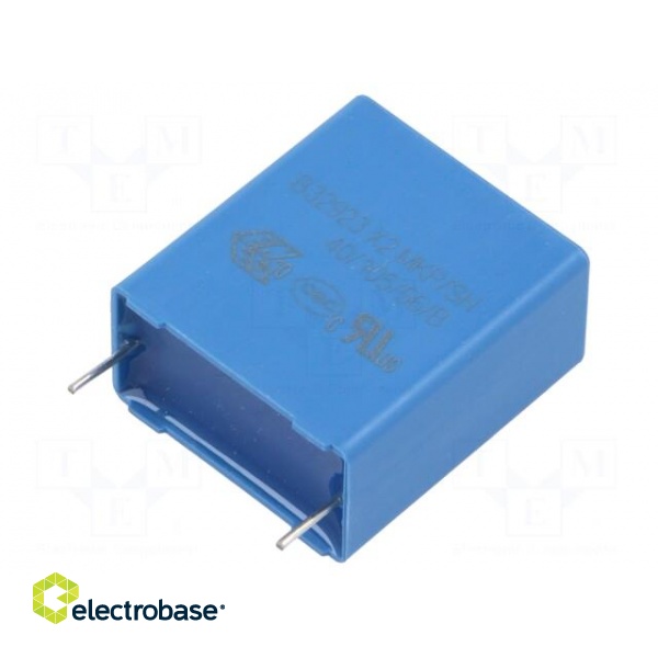 Capacitor: polypropylene | 2.2uF | THT | ±20% | 22.5mm | 630VDC | 305VAC