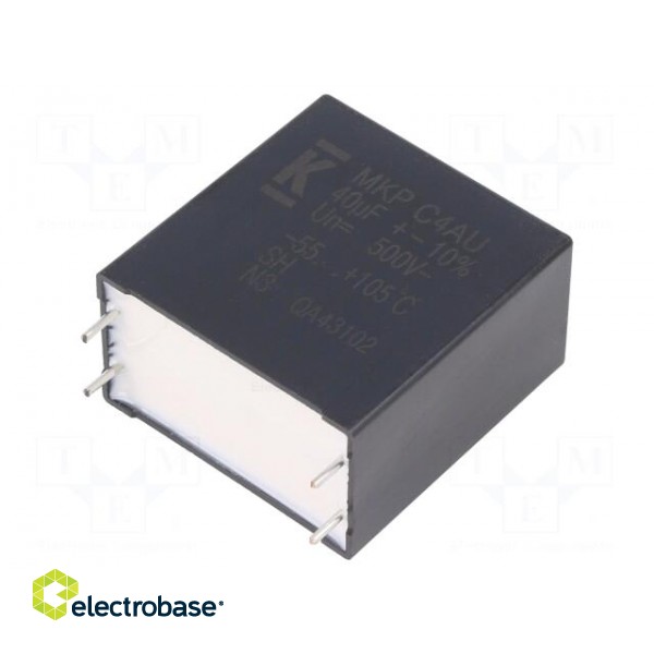 Capacitor: polypropylene | DC-Link | 40uF | ESR: 2.8mΩ | THT | ±10% | C4AU