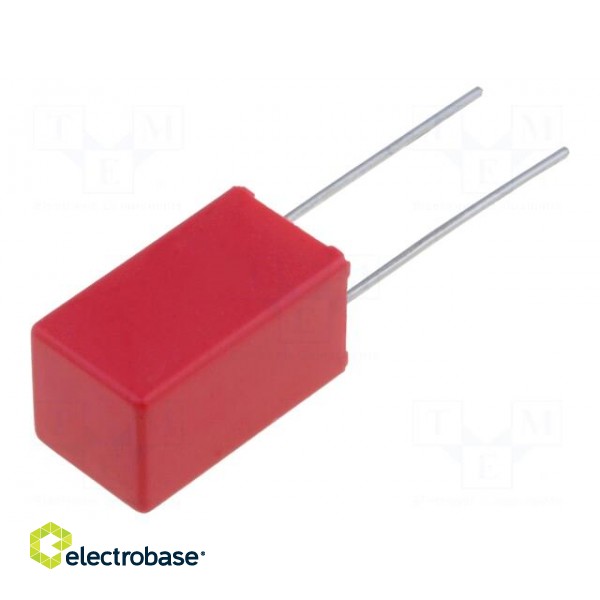 Capacitor: polypropylene | 100nF | 7.2x5x10mm | THT | ±10% | 5mm | 100VDC