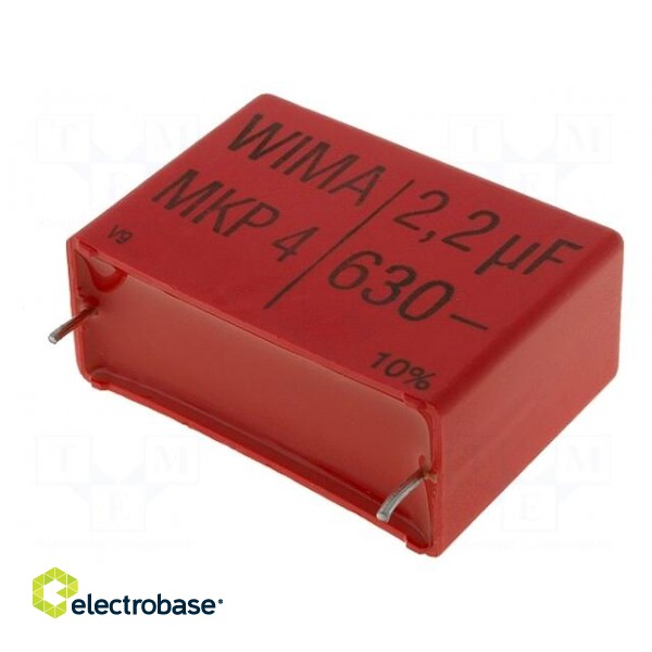 Capacitor: polypropylene | 2.2uF | 17x29x41.5mm | THT | ±10% | 37.5mm