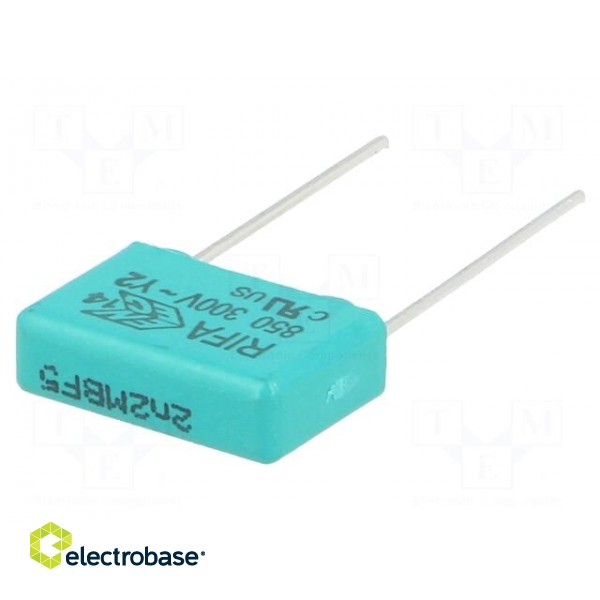 Capacitor: polypropylene | Y2 | 220nF | 11.5x22.5x31.5mm | THT | ±20%