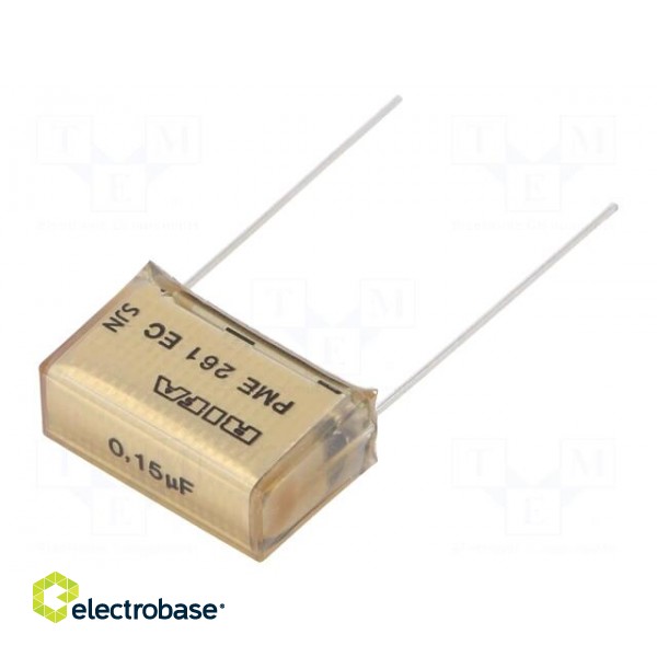 Capacitor: paper | 150nF | 300VAC | 20.3mm | ±10% | THT | PME261 | 630VDC