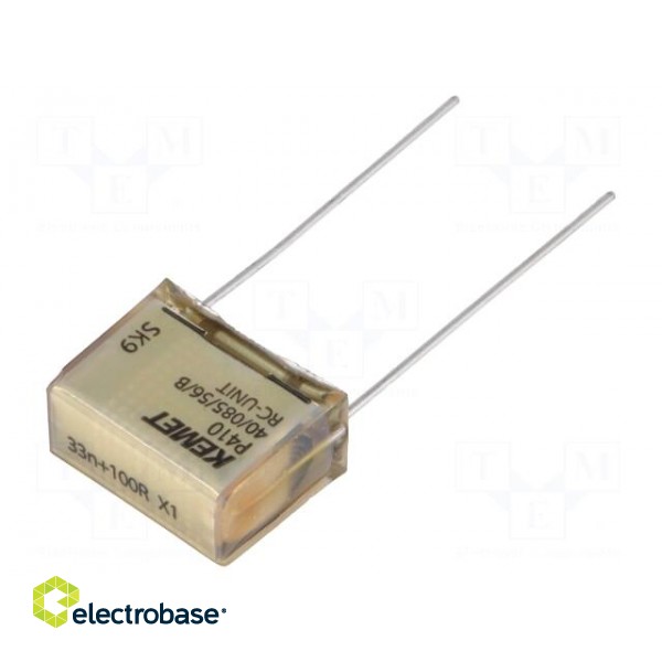Capacitor: paper | X1 | 33nF | 300VAC | 15.2mm | ±20% | THT | Series: P410