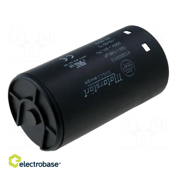 Capacitor: electrolytic | 136uF | Ø45.5x84mm | ±10% | -20÷55°C | 250VAC