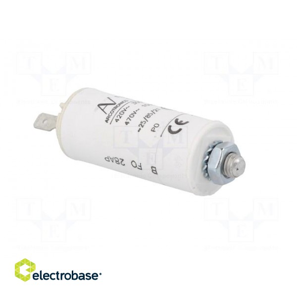 Capacitor: motors, run | 1.5uF | 470VAC | Ø25x56.5mm | -25÷85°C | ±5% image 8