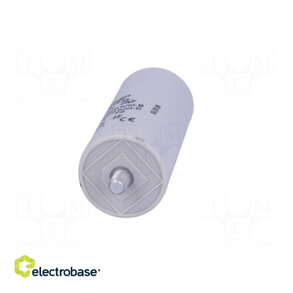 Capacitor: motors, run | 25uF | 425VAC | Ø40x92mm | -25÷85°C | ±5% image 9