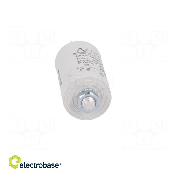 Capacitor: motors, run | 6uF | 420VAC | Ø30x56.5mm | -25÷85°C | ±5% image 9