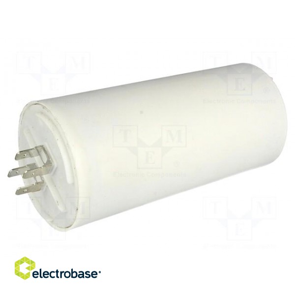 Capacitor: motors, run | 80uF | 450V | Ø60x120mm | -25÷70°C | ±5% | 3000h paveikslėlis 1