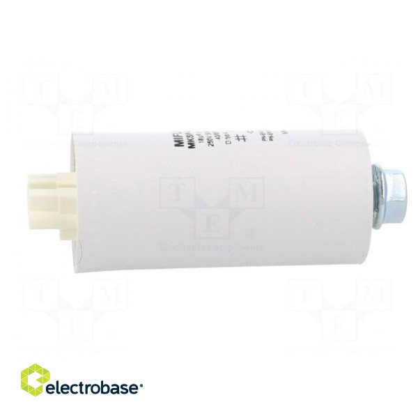 Capacitor: for discharge lamp | 18uF | 250VAC | ±10% | Ø35x73mm | 6 paveikslėlis 7