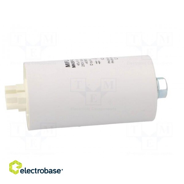 Capacitor: for discharge lamp | 45uF | 250VAC | ±10% | Ø45x95mm | 6 image 7