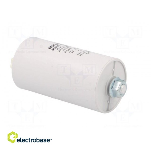 Capacitor: for discharge lamp | 45uF | 250VAC | ±10% | Ø45x95mm | V: 6 image 8