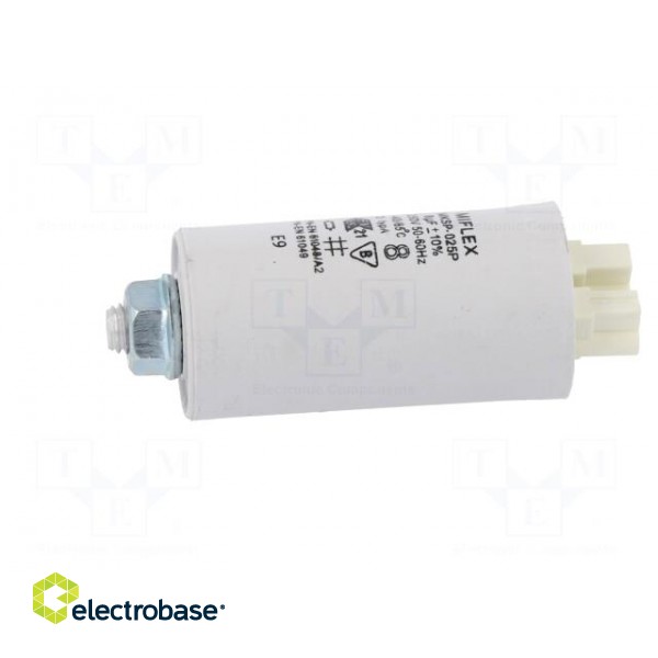 Capacitor: for discharge lamp | 8uF | 250VAC | ±10% | Ø30x70mm | V: 6 фото 3