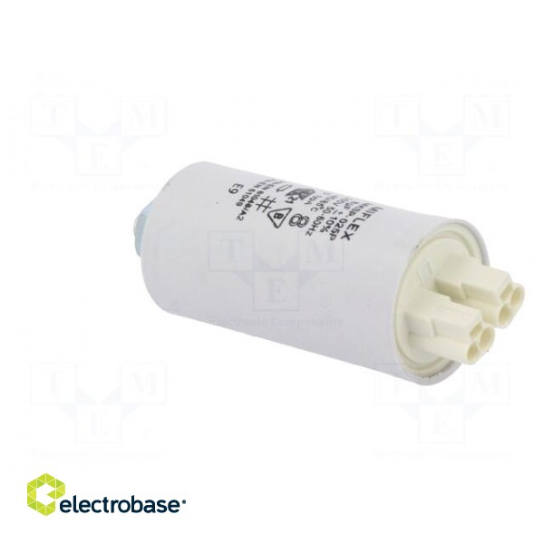 Capacitor: for discharge lamp | 8uF | 250VAC | ±10% | Ø30x70mm | V: 6 image 4
