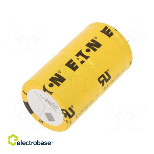 Supercapacitor | SNAP-IN | 400F | 2.7VDC | -5÷10% | Ø35x63mm | 3.2mΩ image 2