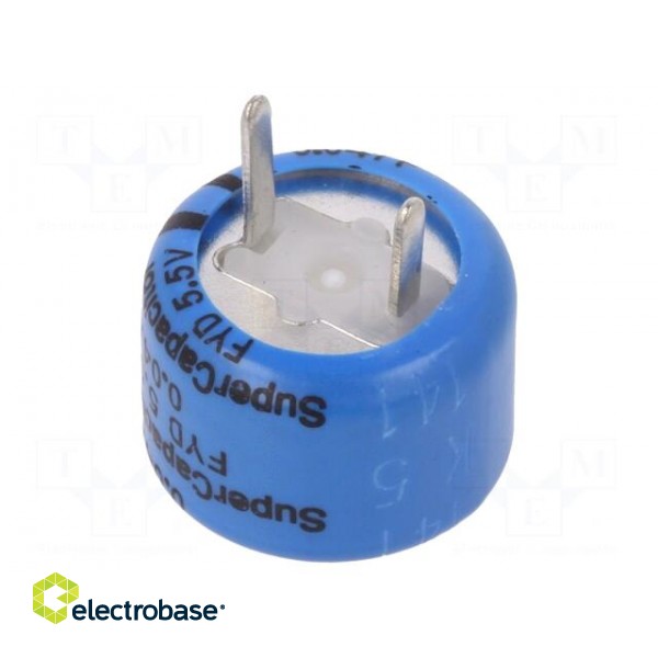 Supercapacitor | THT | 0.047F | 5.5VDC | -20÷80% | Pitch: 5.08mm | 220Ω