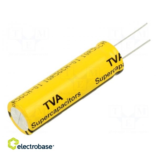 Supercapacitor | THT | 100F | 3VDC | -10÷30% | Body dim: Ø18.5x60.5mm