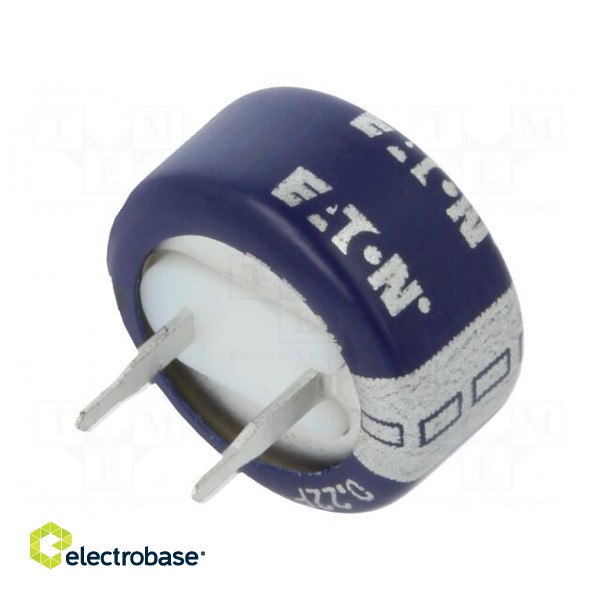 Capacitor: electrolytic | supercapacitor | 220mF | 5.5VDC | ESR: 75Ω