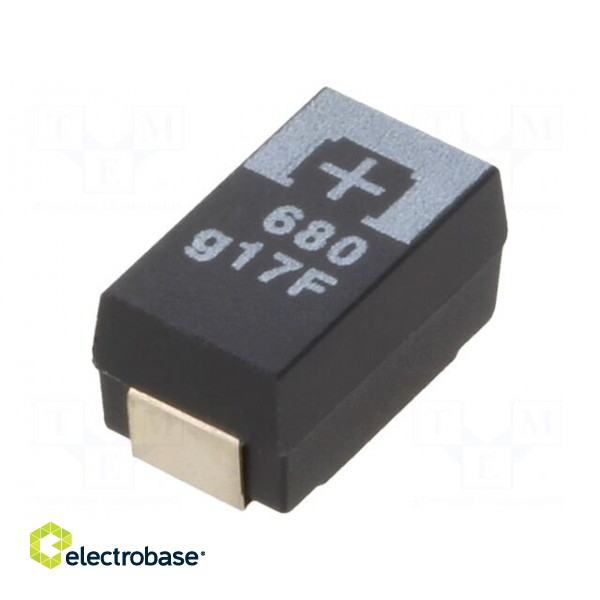 Capacitor: tantalum-polymer | 680uF | 4VDC | TPF | SMD | ±20% | -55÷105°C