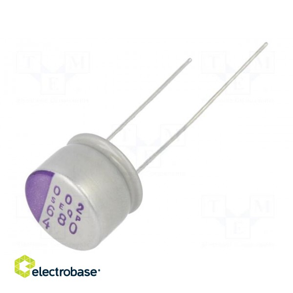 Capacitor: polymer | 680uF | 4VDC | SEQP | THT | ±20% | -55÷125°C | 1000h фото 1