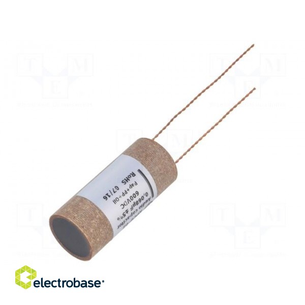 Capacitor: copper-polypropylene-paper | 68nF | 600VDC | ±5% | THT