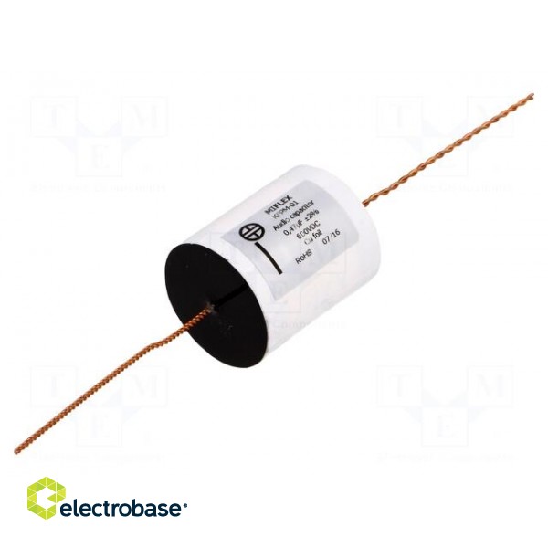 Capacitor: copper-polypropylene | 0.47uF | 600VDC | ±2% | Ø31.8x38mm