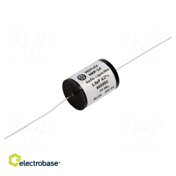 Capacitor: polypropylene | 1.8uF | 600VDC | ±2% | Ø19.9x33mm | -25÷85°C