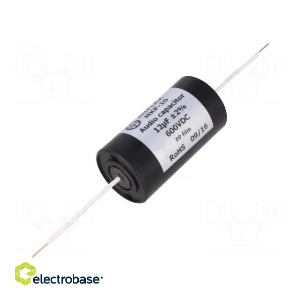 Capacitor: polypropylene | 12uF | 600VDC | ±2% | Ø35x65mm | -25÷85°C