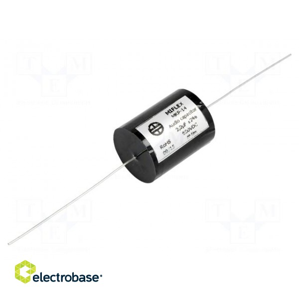 Capacitor: polypropylene | 2.2uF | 600VDC | ±2% | Ø21.9x33mm | -25÷85°C