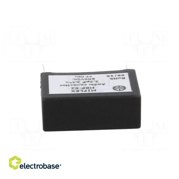 Capacitor: polypropylene | 2.2uF | 600VDC | 37.5mm | ±2% | -25÷85°C | THT image 9