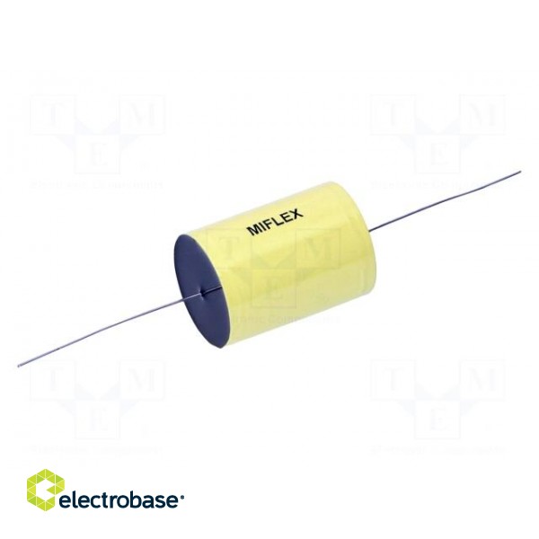 Capacitor: polypropylene | 22uF | 600VDC | ±5% | Ø37x84mm | Leads: axial