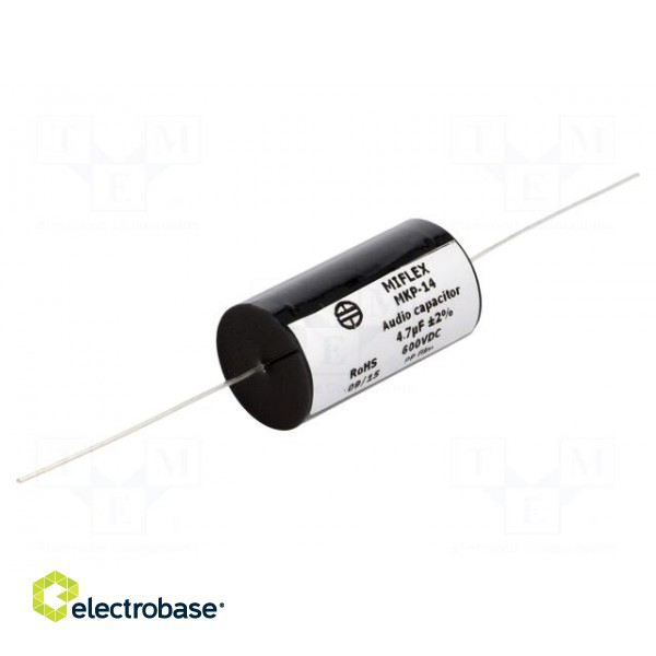 Capacitor: polypropylene | 4.7uF | 600VDC | ±2% | Ø25.8x42mm | -25÷85°C