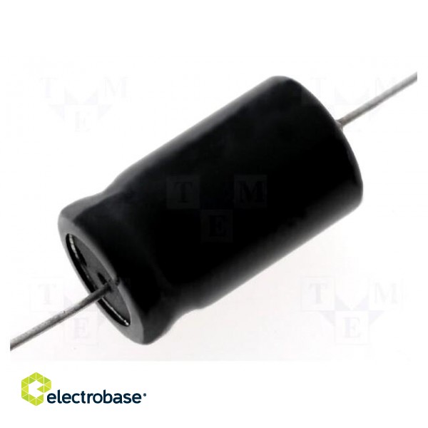 Capacitor: electrolytic | bipolar | THT | 33uF | 100VDC | Ø12x30mm | ±20%