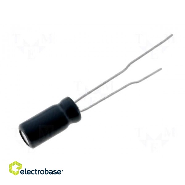 Capacitor: electrolytic | bipolar | THT | 2.2uF | 63VDC | Ø5x11mm | ±20%
