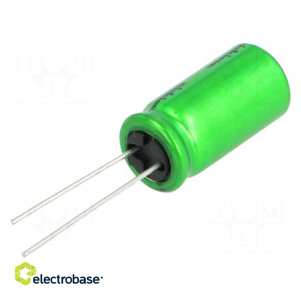 Capacitor: electrolytic | bipolar | THT | 100uF | 50VDC | Ø12.5x25mm