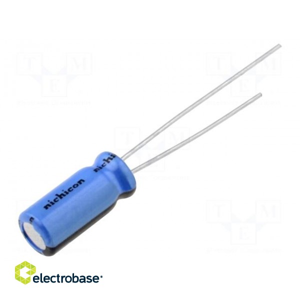 Capacitor: electrolytic | THT | 470uF | 6.3VDC | Ø8x11.5mm | ±20% | 2000h