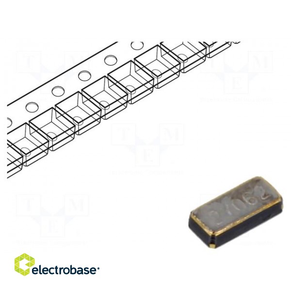 Resonator: quartz | 32.768kHz | ±10ppm | 7pF | SMD | 3.2x1.5x0.9mm