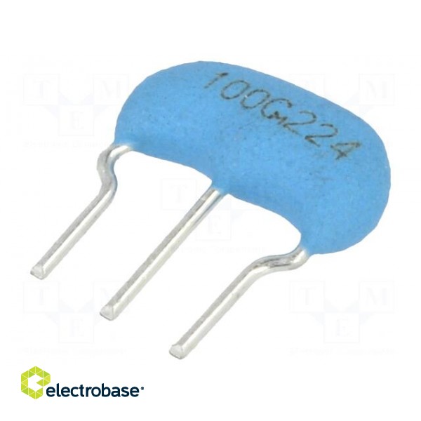 Resonator: ceramic | 10MHz | THT | Body dim: 8x3x5.5mm | Tol: ±0.5%